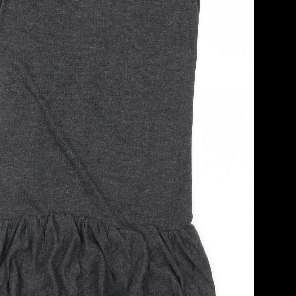 Mystify Womens Grey Basic T-Shirt Size S