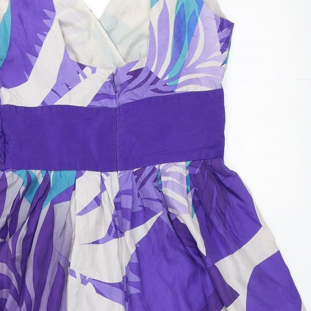 Warehouse Womens Blue Fit & Flare Size 12
