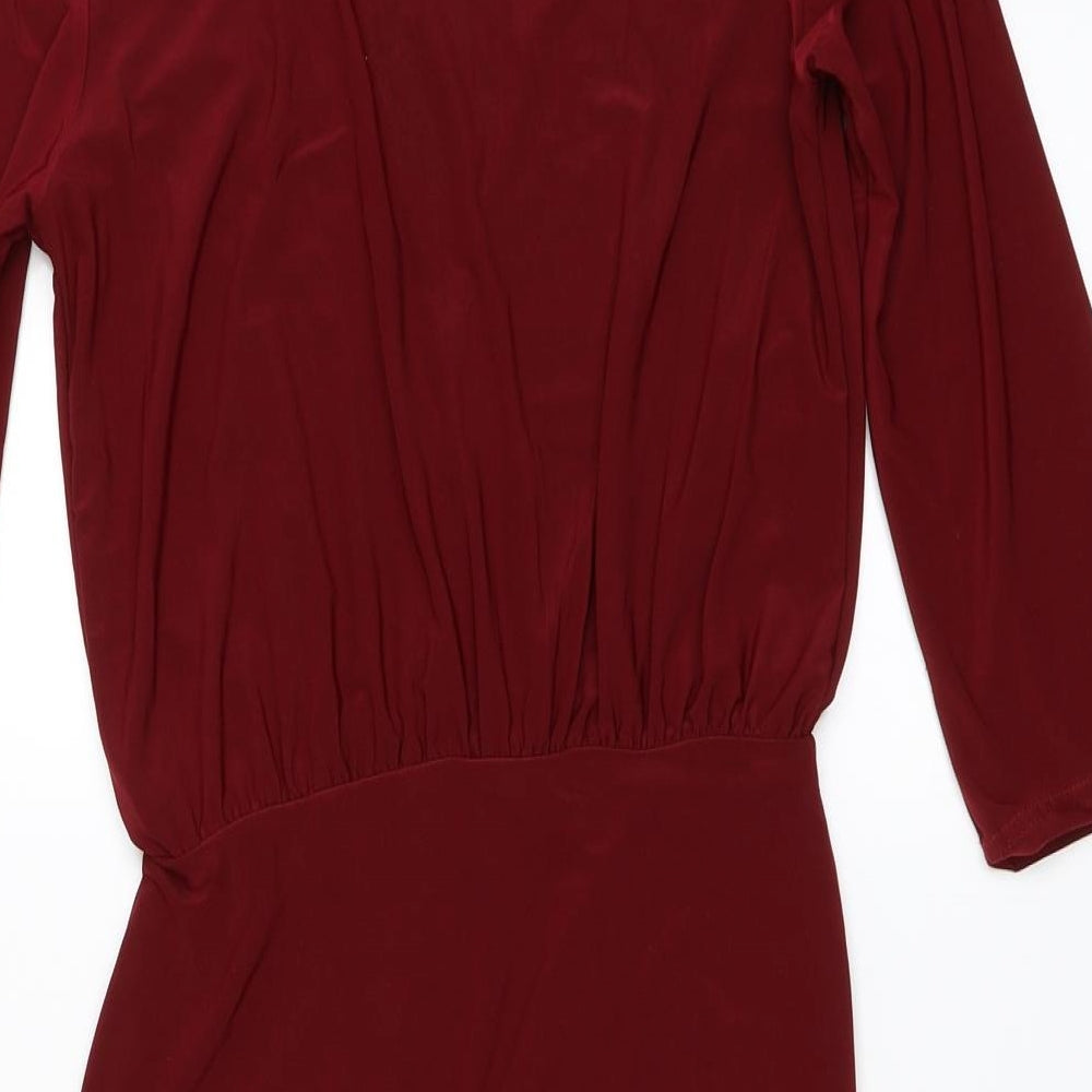 Missguided Womens Red Bodycon Size 8