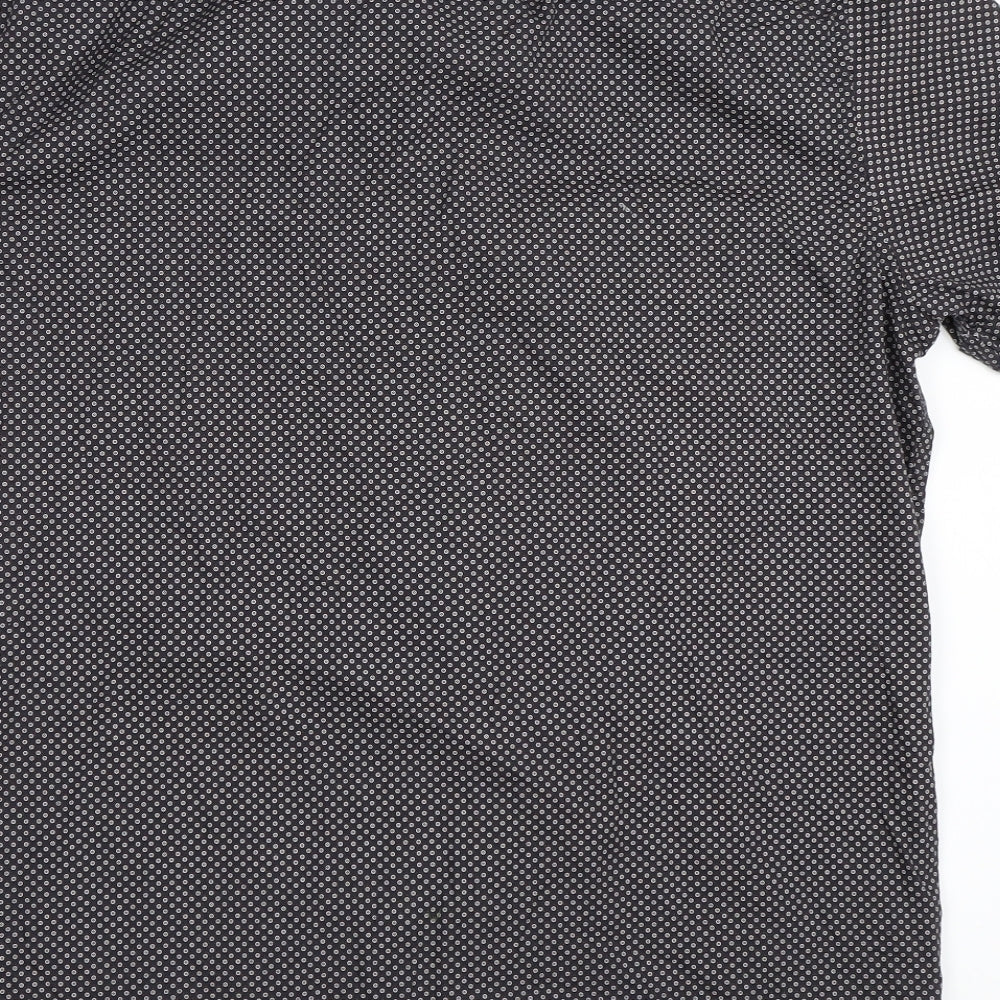 NEXT Mens Grey Button-Up Size L