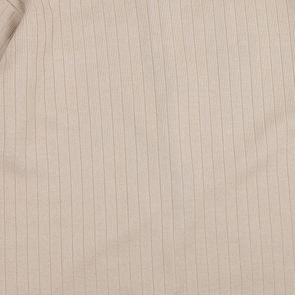Cozzi Womens Beige Cardigan Jumper One Size