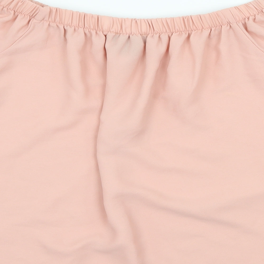 Atmosphere Womens Pink Basic Blouse Size 14