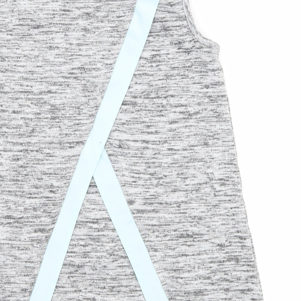 RElfex Girls Grey Jersey Basic T-Shirt Size 7-8 Years