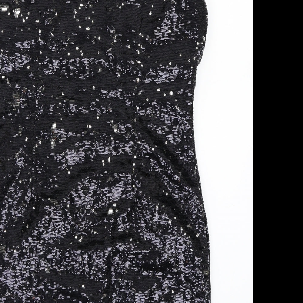 abandon Womens Black A-Line Size 10