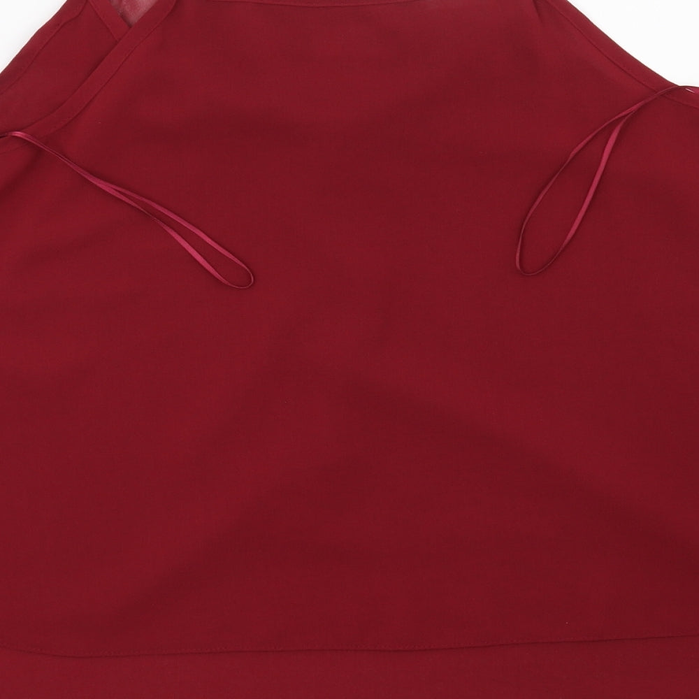 Apricot Womens Red Basic Blouse Size 12