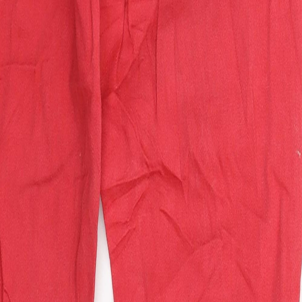 Mango Womens Red Denim Jegging Jeans Size 6 L29 in