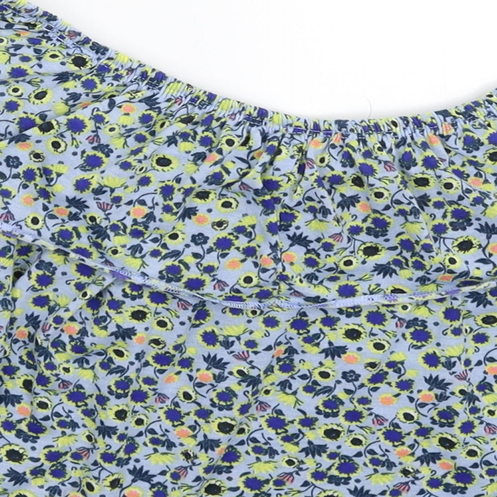 Topshop Womens Multicoloured Floral Basic Tank Size 10