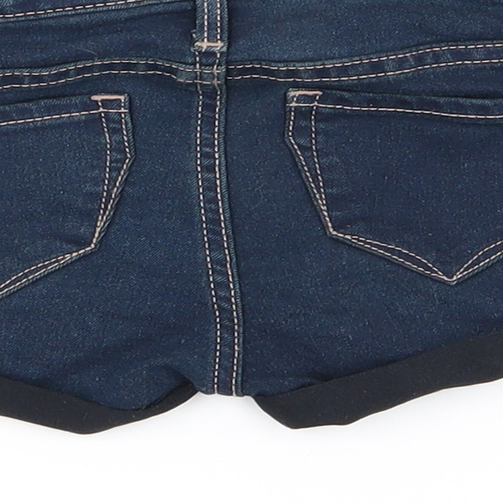 Preworn Girls Blue Pedal Pusher Jeans Size 12-18 Months