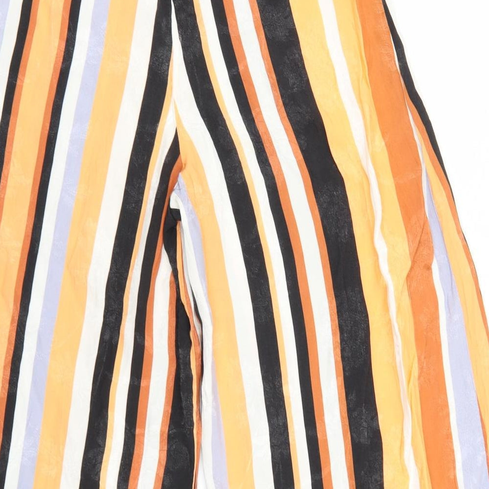 ASOS Womens Multicoloured Striped Cropped Trousers Size 6 L20 in