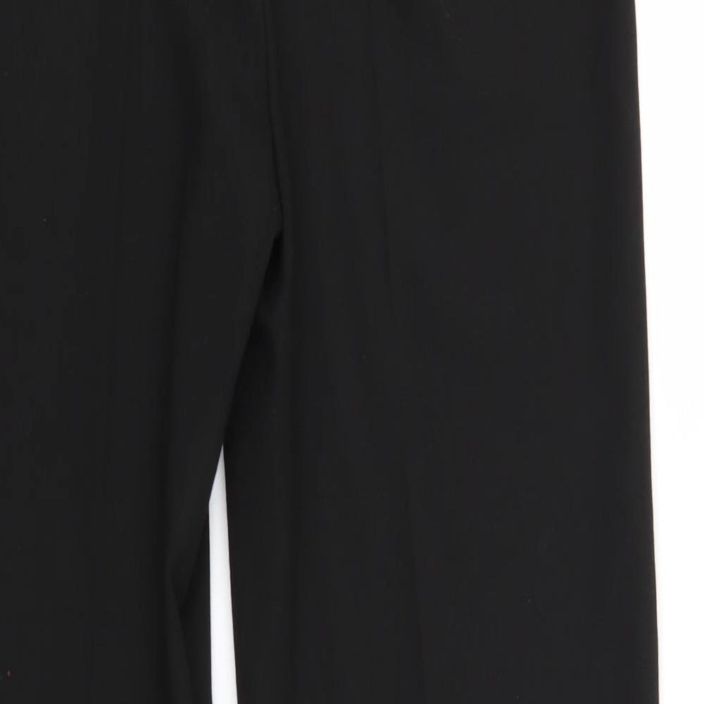 Preworn Womens Black Trousers Size 8 L26 in