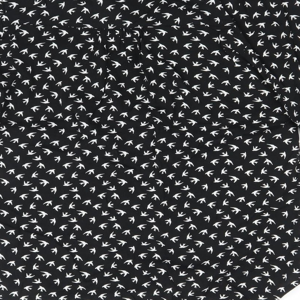 Atmosphere Womens Black Polka Dot Basic Blouse Size 6