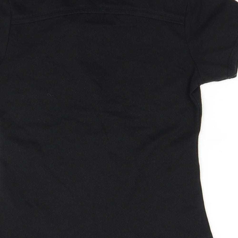 LA Gear Womens Black Basic Polo Size 8