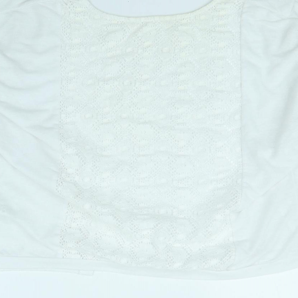 George Womens White Cardigan Jumper Size 16