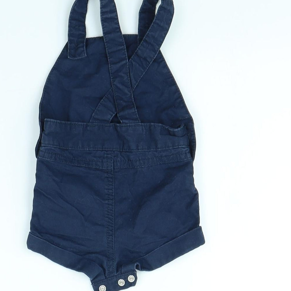 F&F Girls Blue Dungaree One-Piece Size 0-3 Months