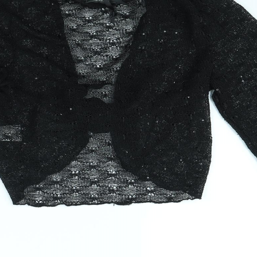intuition Womens Black Cardigan Jumper Size M