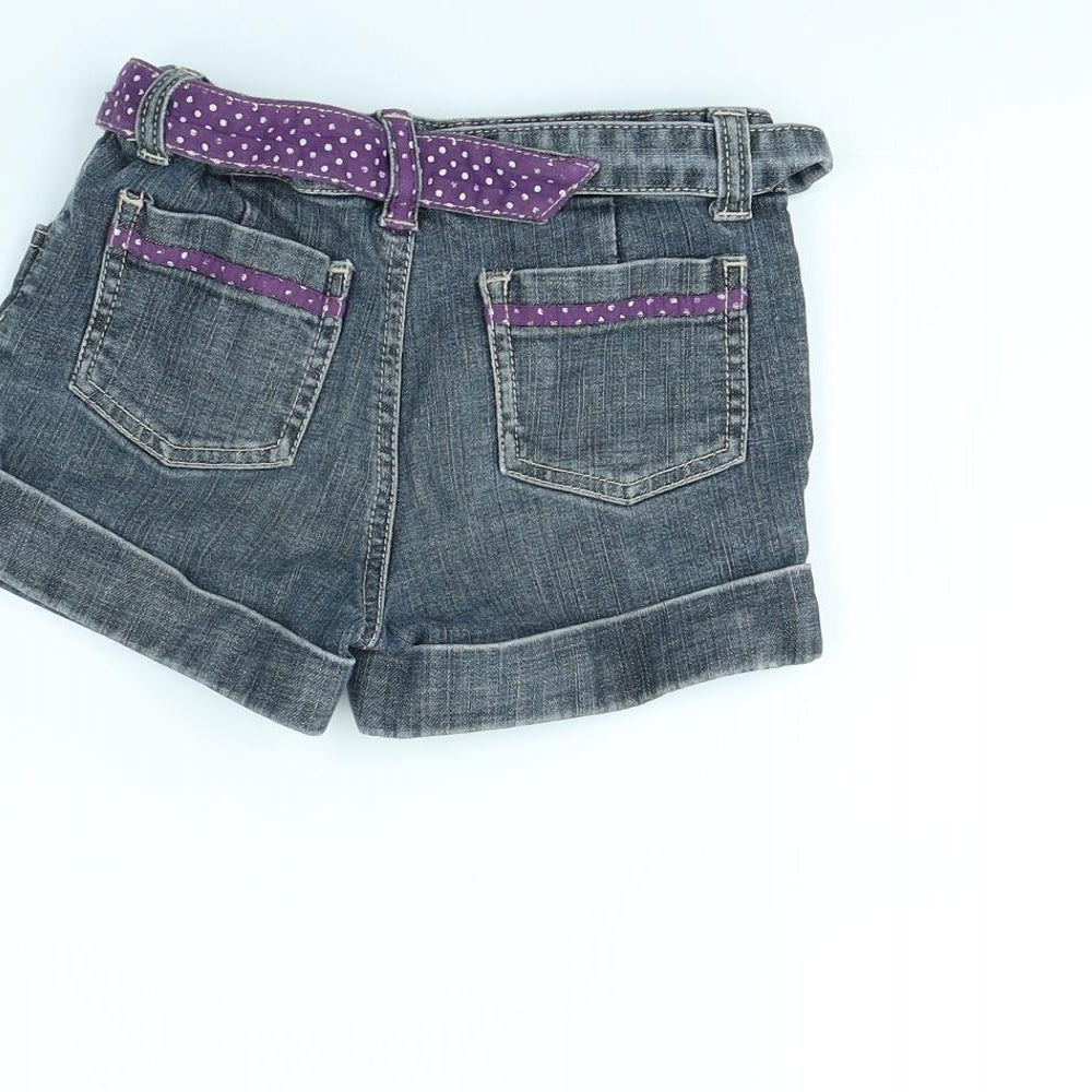 Blue Zoo Girls Blue Cut-Off Shorts Size 6 Years