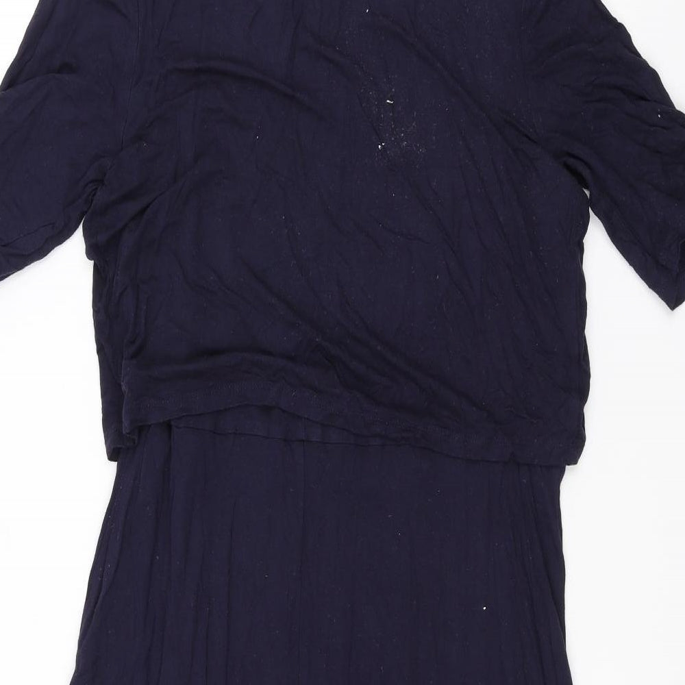 New Look Womens Purple A-Line Size 10