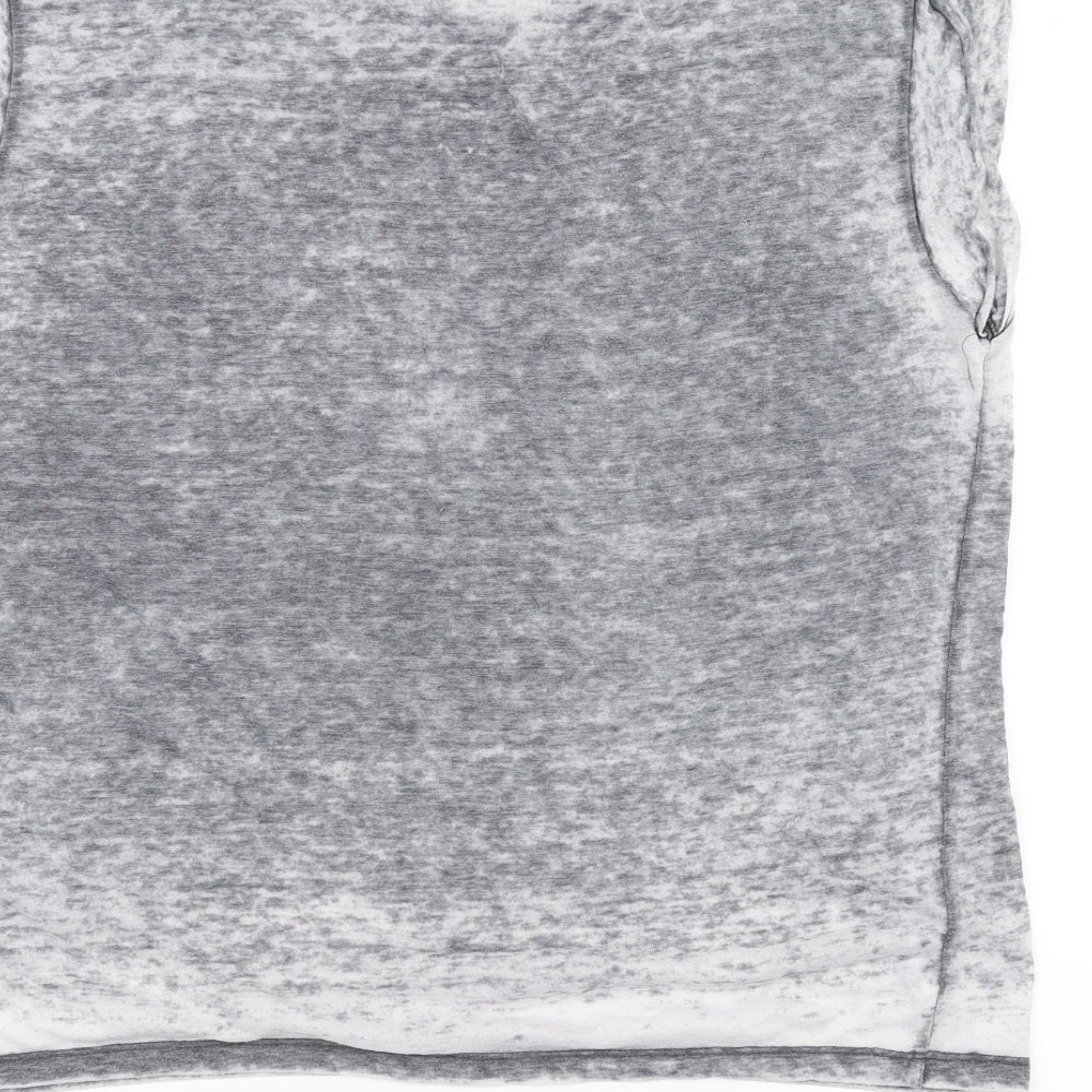 Atmosphere Womens Grey Basic T-Shirt Size 14 - Emoji
