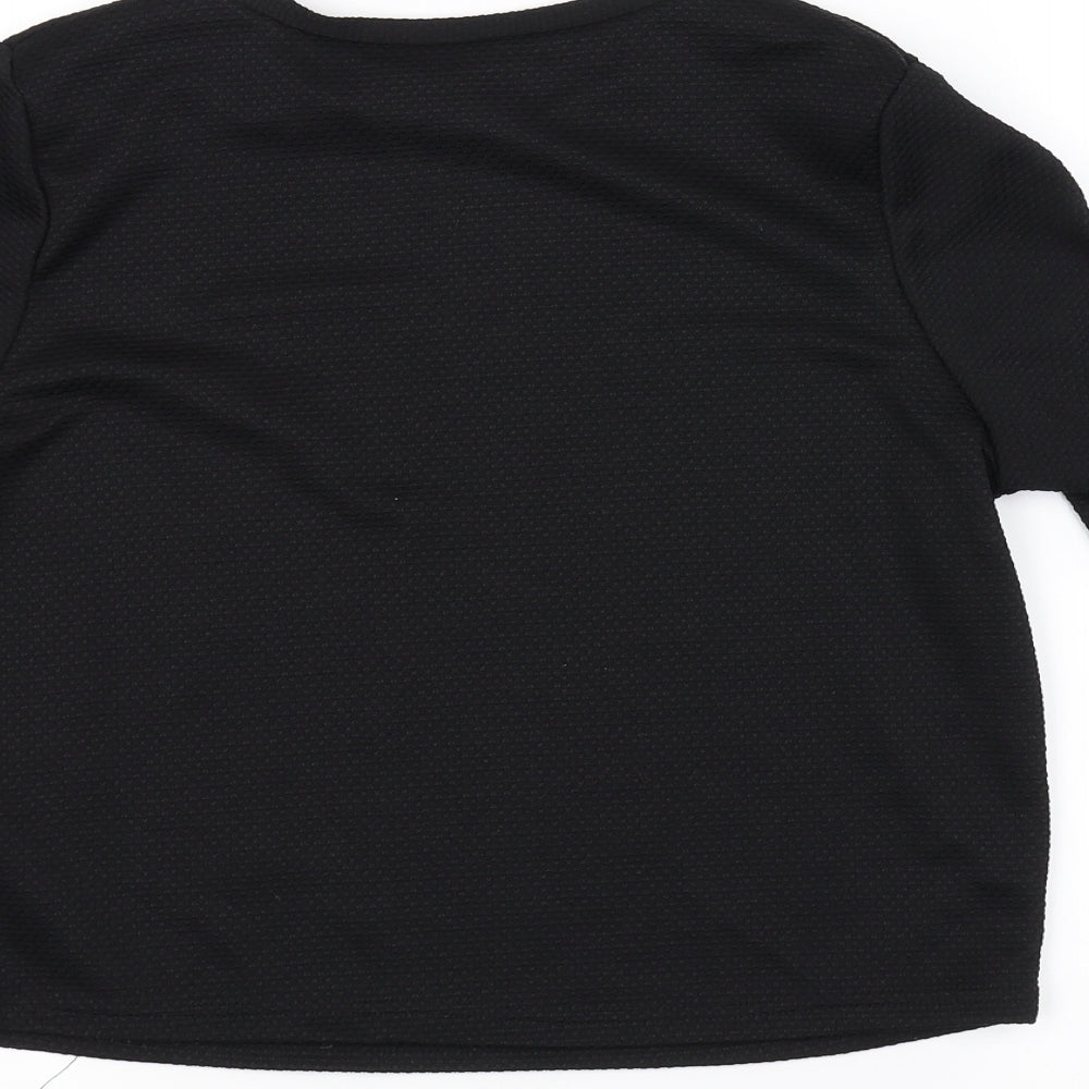Atmosphere Womens Black Basic T-Shirt Size 12