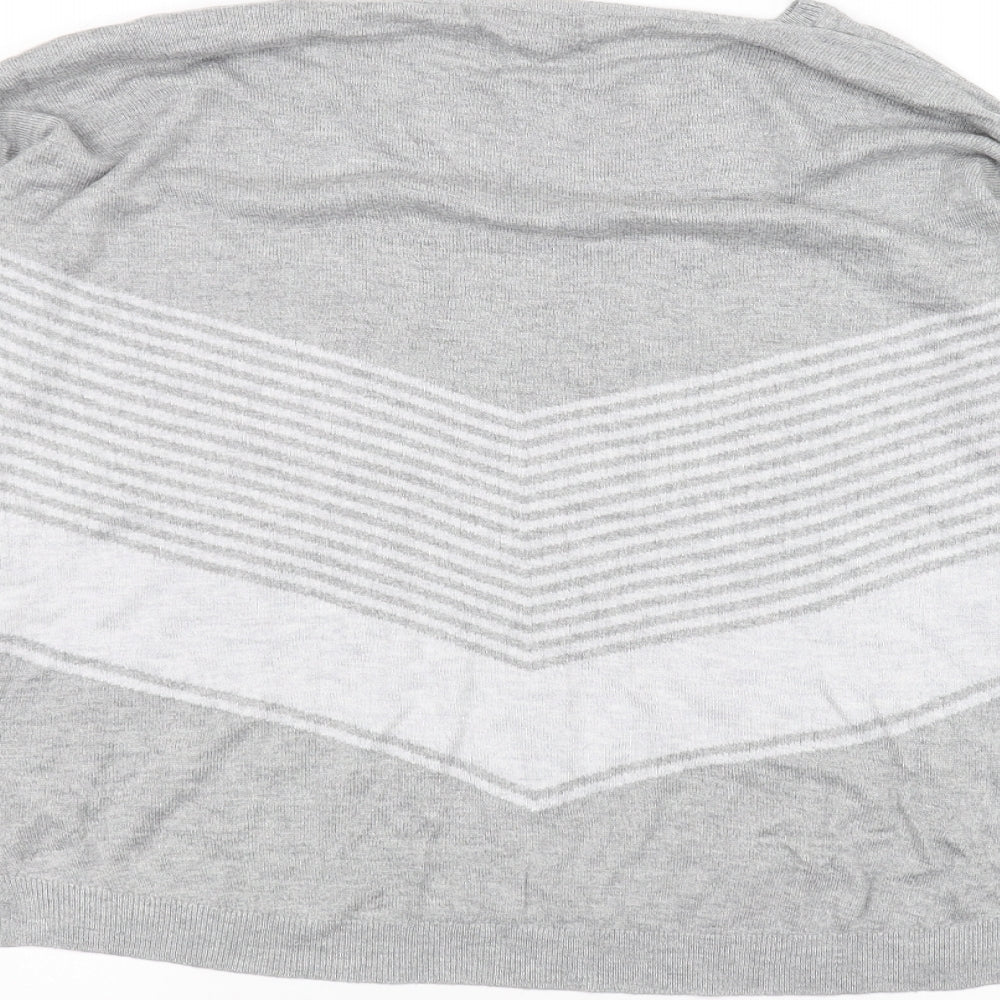 Maison de nimes Womens Grey Pullover Jumper Size S