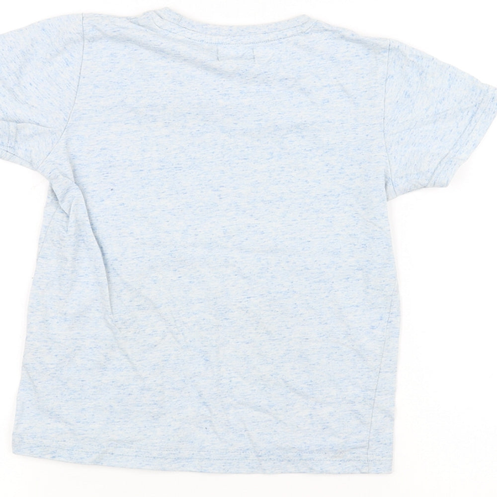 Lily & Dan Boys Blue Basic T-Shirt Size 5-6 Years
