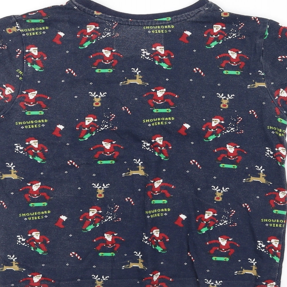 Primark Boys Blue Basic T-Shirt Size 5-6 Years