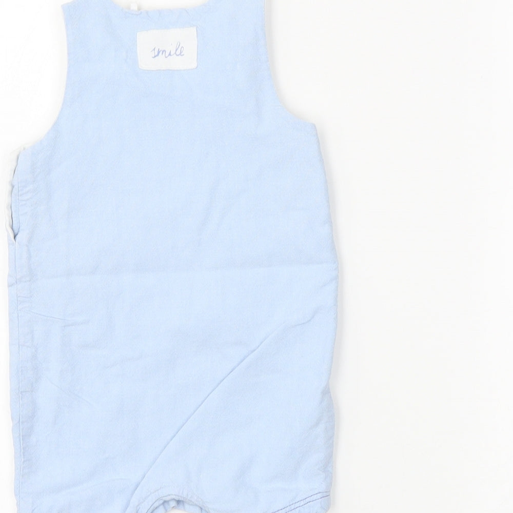 Next Boys Blue Dungaree One-Piece Size 0-3 Months