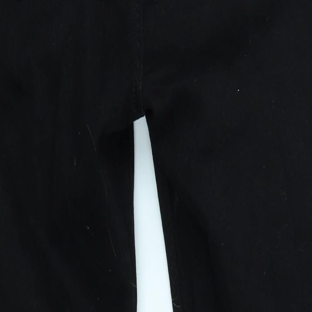 V Womens Black Denim Skinny Jeans Size 14 L28 in