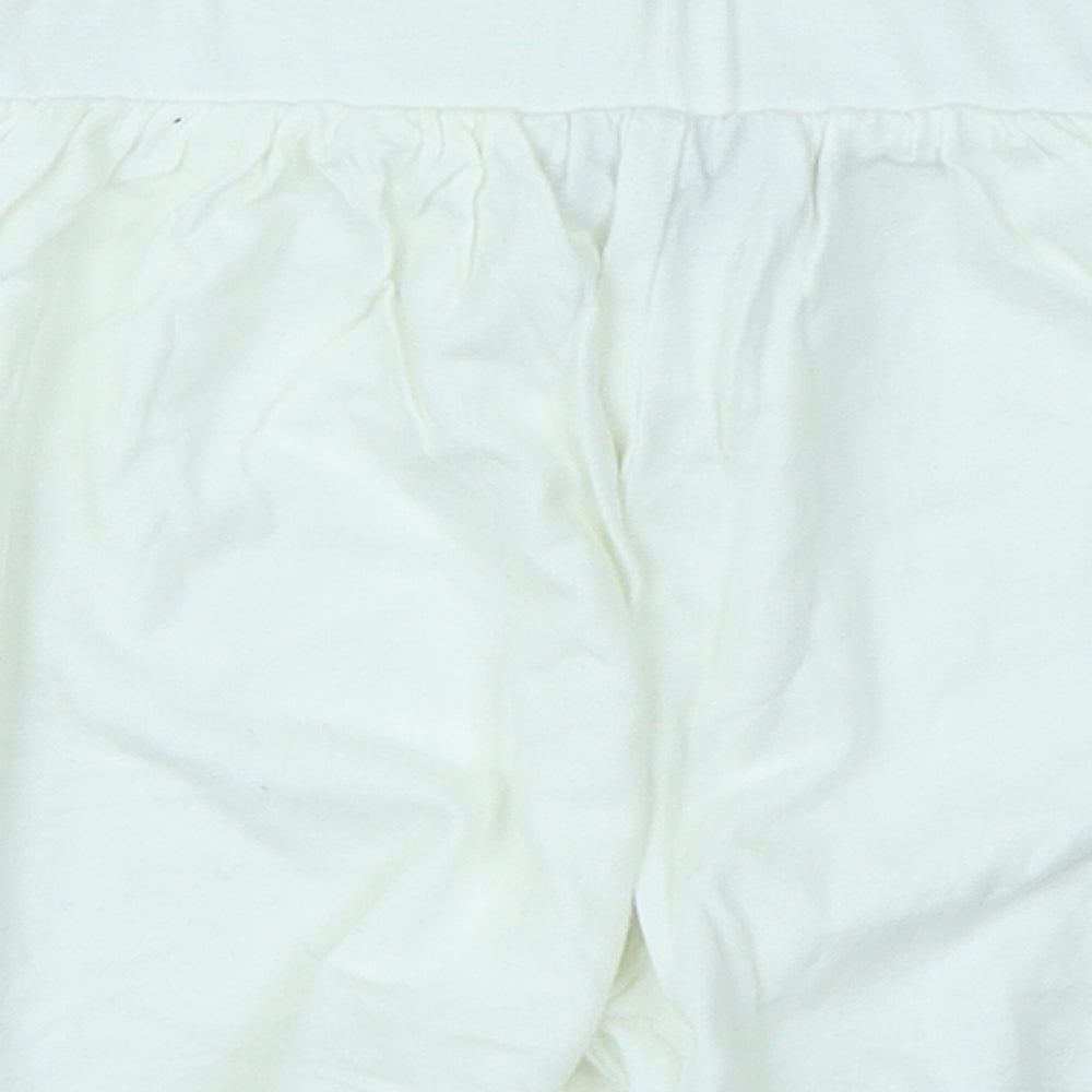 Matalan Girls White Sweat Shorts Size 7 Years