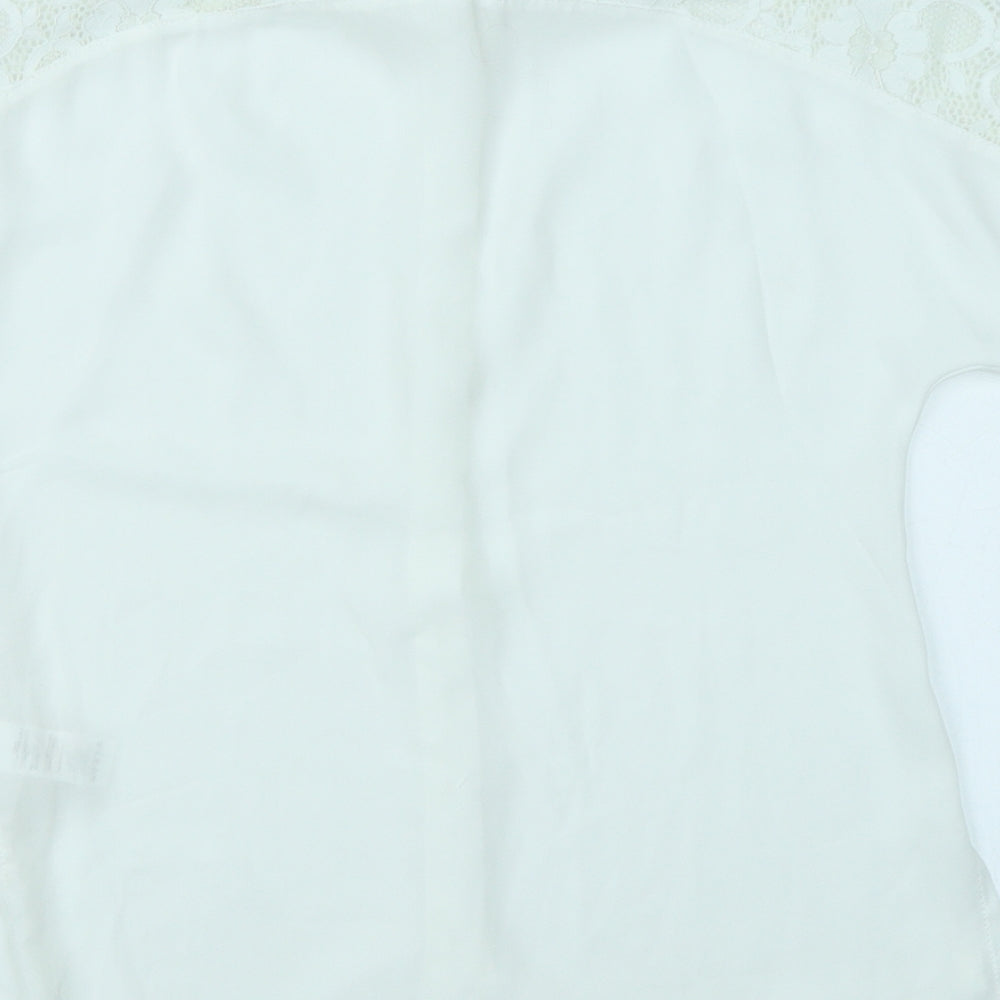 TU Girls White Basic Blouse Size 6 Years
