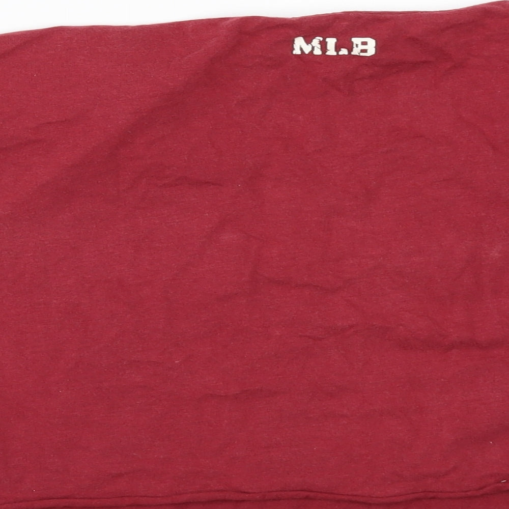 Major League Baseball Womens Red Cropped T-Shirt Size XL - Customised Cropped