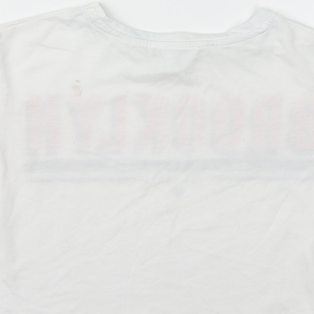 Primark Girls White Basic T-Shirt Size 7-8 Years