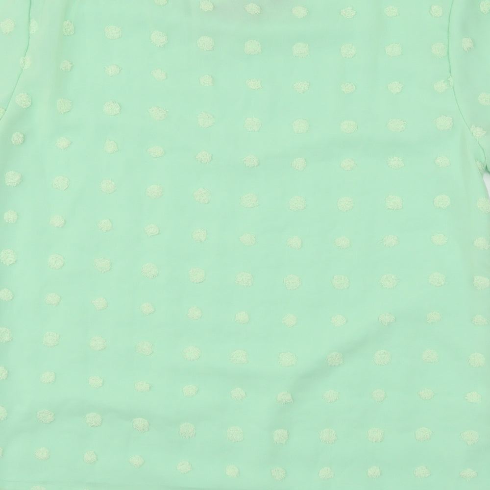 Blooming Jelly Womens Green Basic Blouse Size M