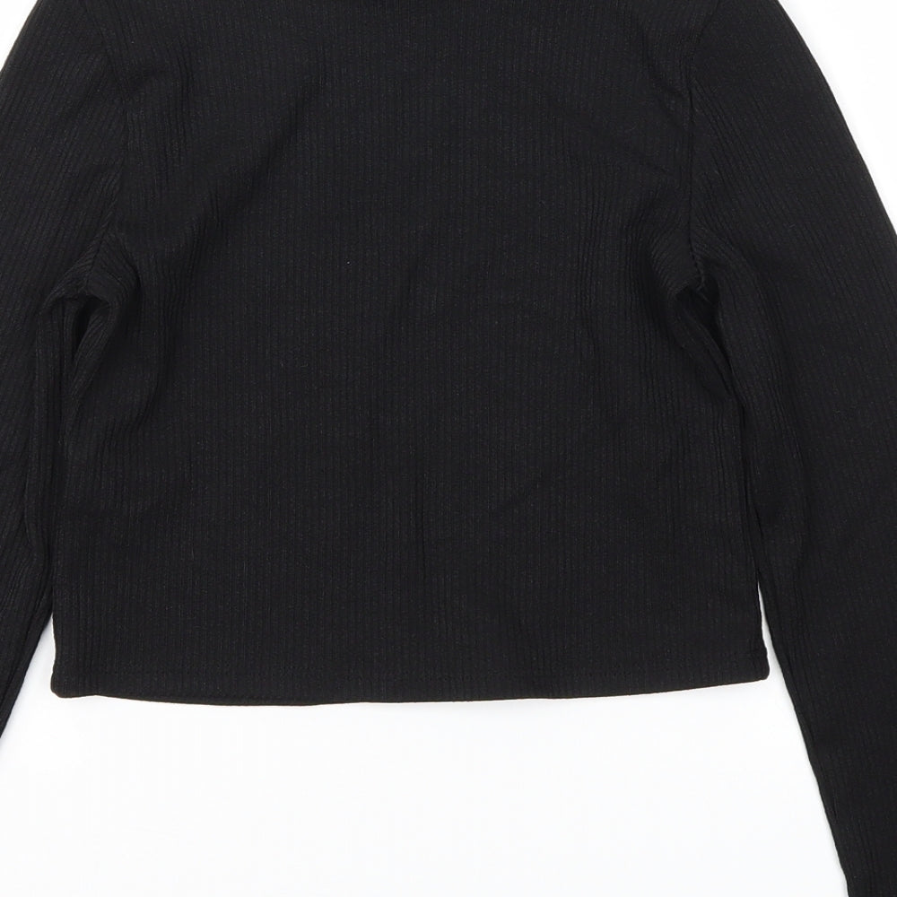 Primark Girls Black Basic T-Shirt Size 10-11 Years
