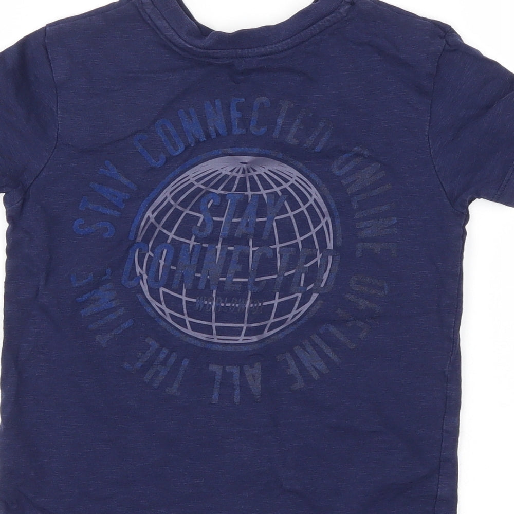 George Boys Blue Basic T-Shirt Size 4-5 Years