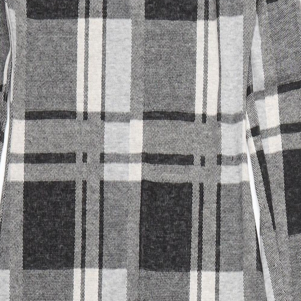 River Island Womens Grey Check A-Line Size 8