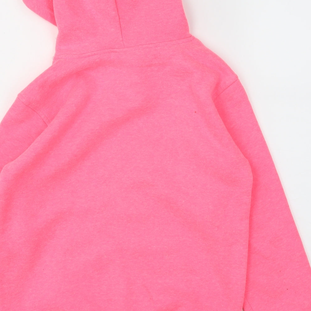 Varsany Girls Pink Houndstooth Pullover Jumper Size 9-10 Years
