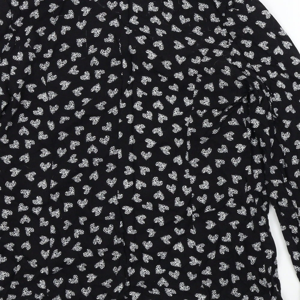 Primark Womens Black Geometric Jacket Size 12