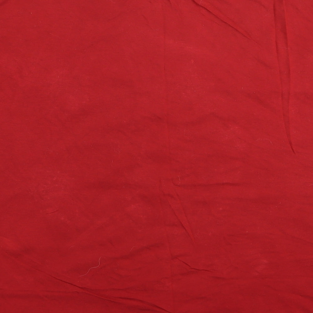 Per Una Womens Red Floral Basic T-Shirt Size 12