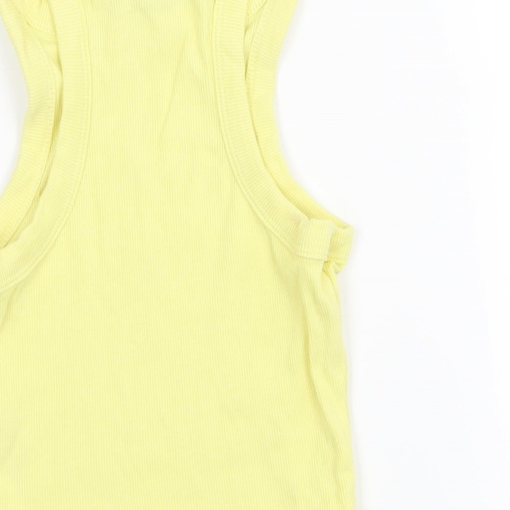 Primark Womens Yellow Basic Tank Size 6