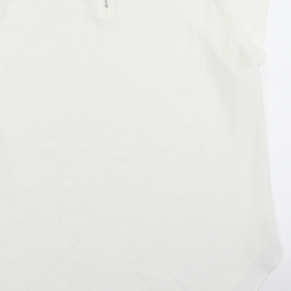Only Womens White Basic Blouse Size 8
