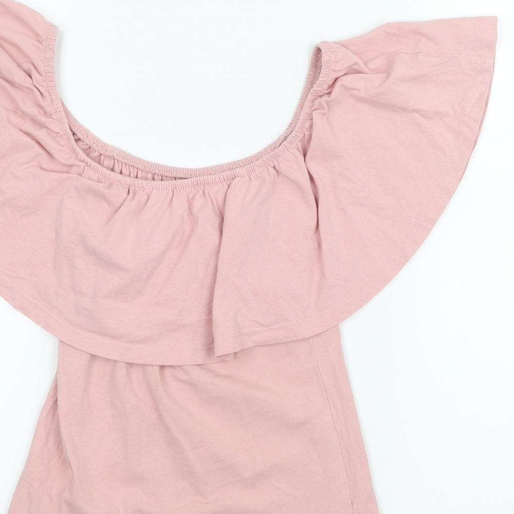 Atmosphere Womens Pink Basic T-Shirt Size 8