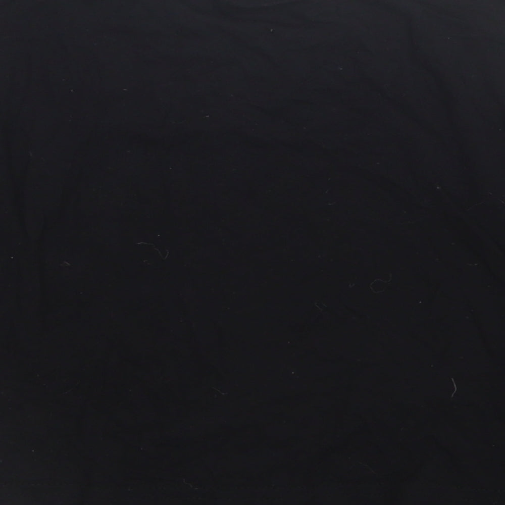 Young Dimension Girls Black Basic T-Shirt Size 7-8 Years - Open Shoulders