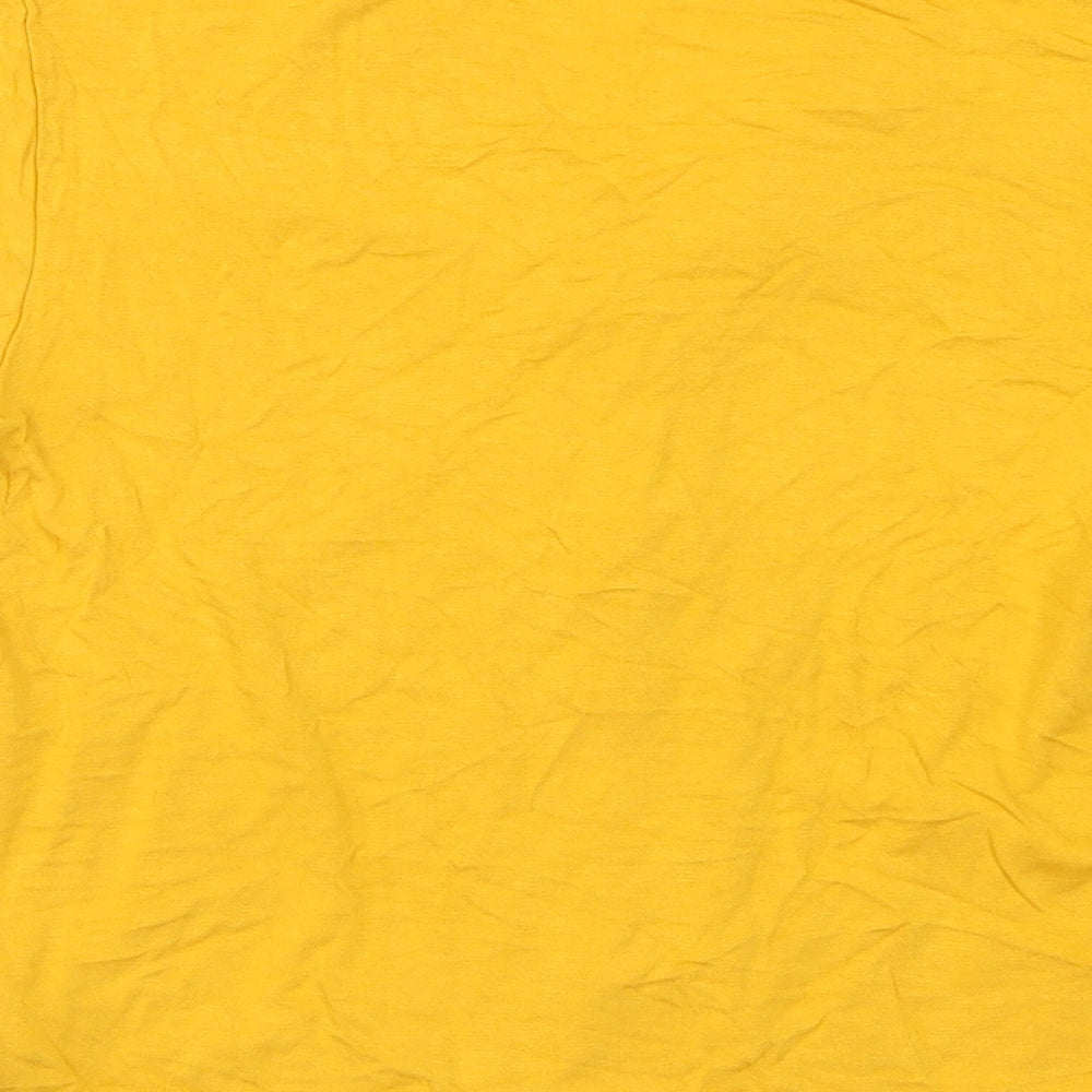 New Look Womens Yellow Basic Button-Up Size 12