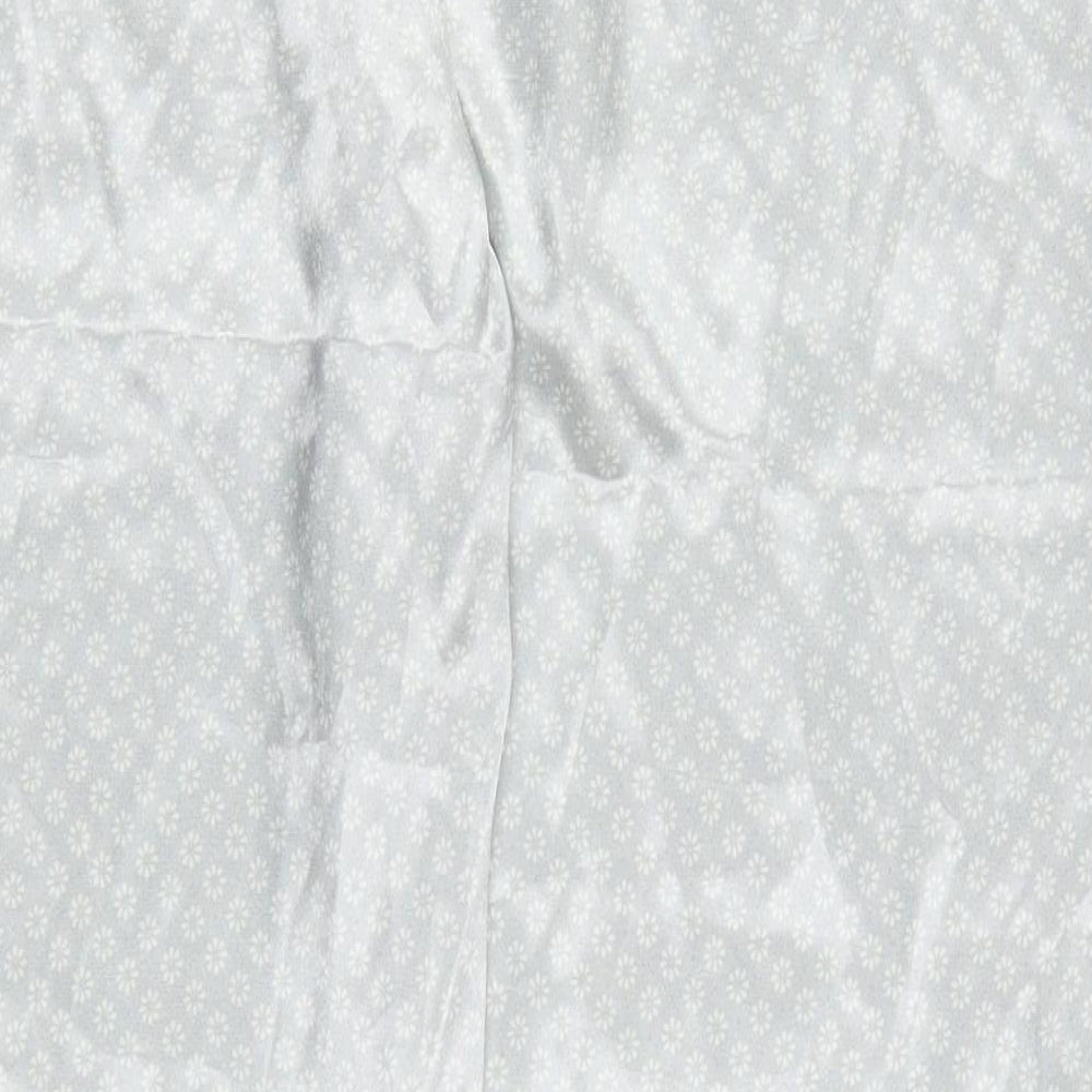 Marks and Spencer Womens Grey Floral Trousers Size 16 L29 in - Loungewear