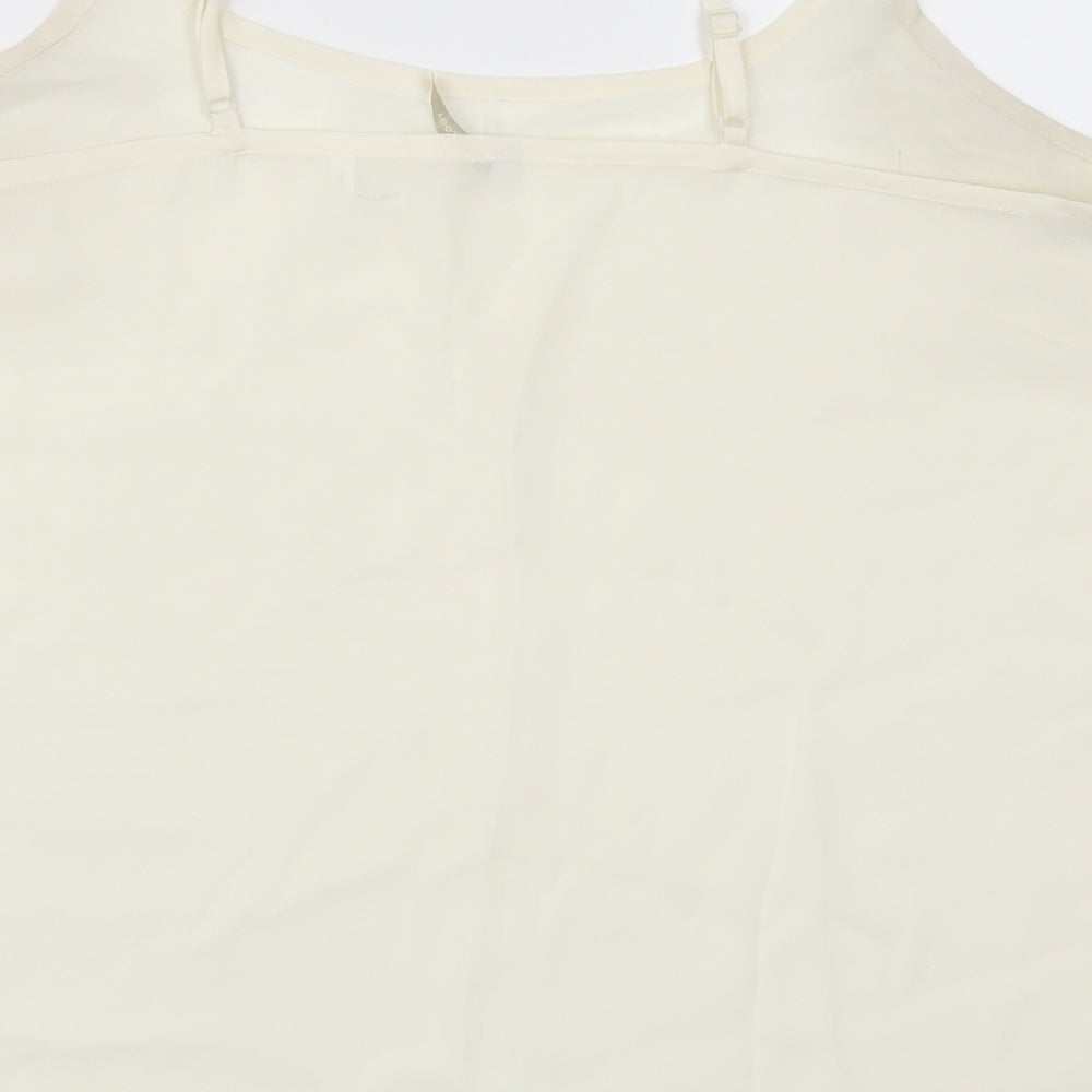 Anthology Womens Beige Basic Tank Size 16