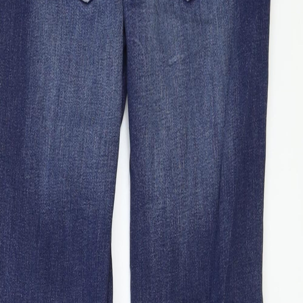 mama Womens Blue Skinny Jeans Size 8 L31 in