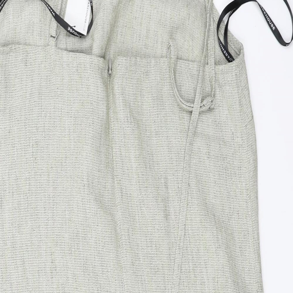 Warehouse Womens Grey A-Line Size 12