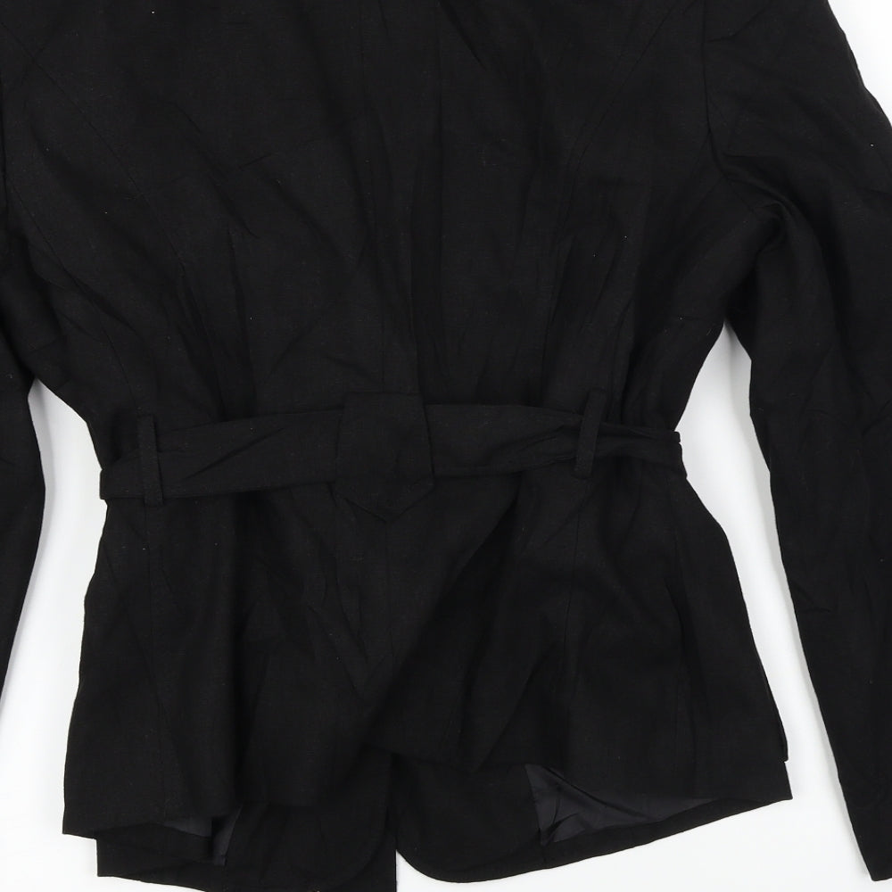 M&Co Womens Black Jacket Coat Size 14