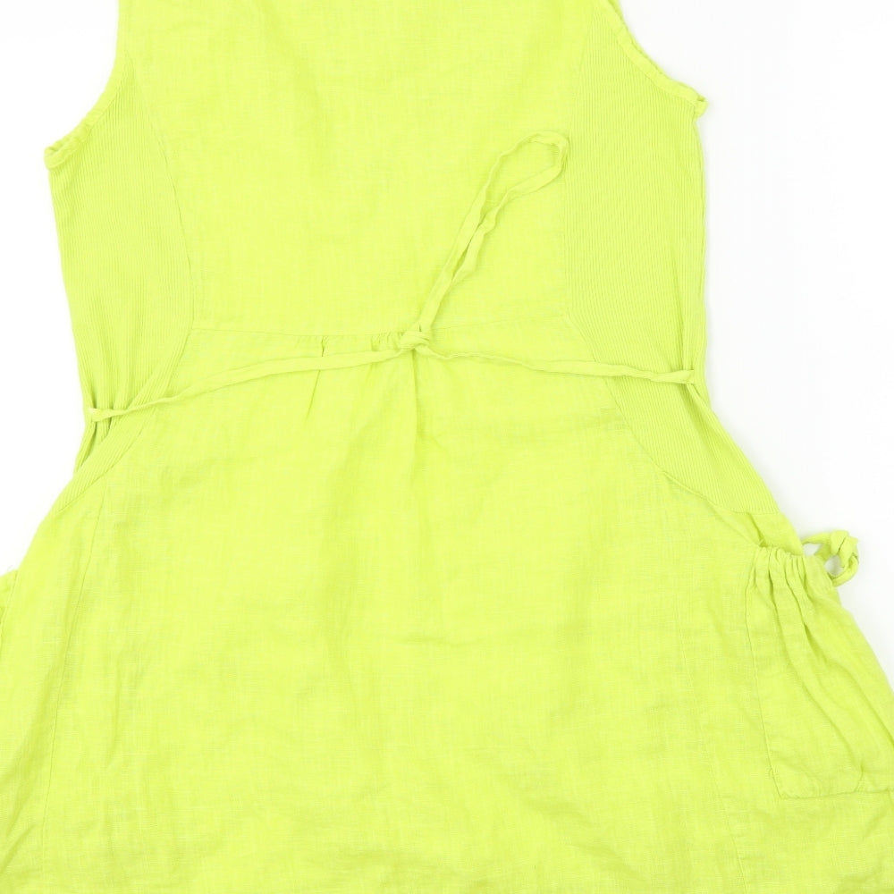 Preworn Womens Yellow A-Line Size M